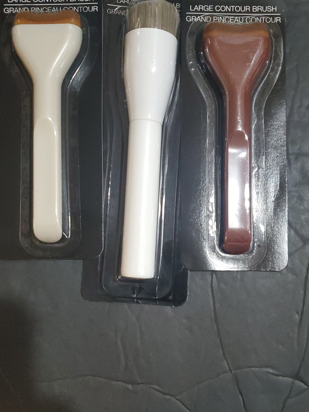 3pack large contour and foundation makeup brushes brand new